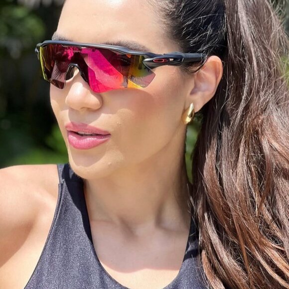 Oakley OO9208 9208C7 Sunglasses Carbon Shield Frame, Prizm Rose Gold Lenses - Picture 2 of 10